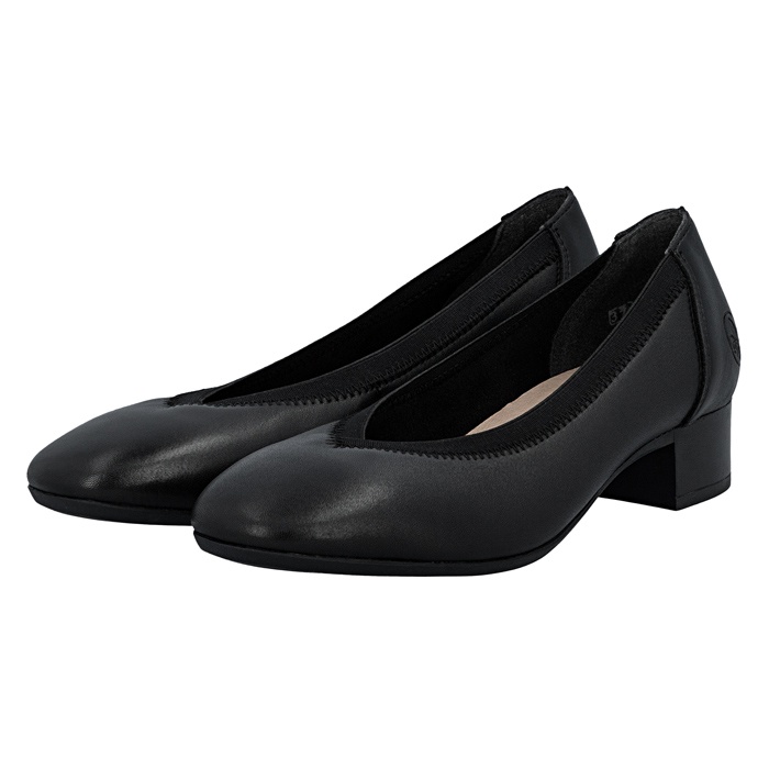 Pantofi dama, Rieker, 43452-00-Negru, casual, piele naturala, cu