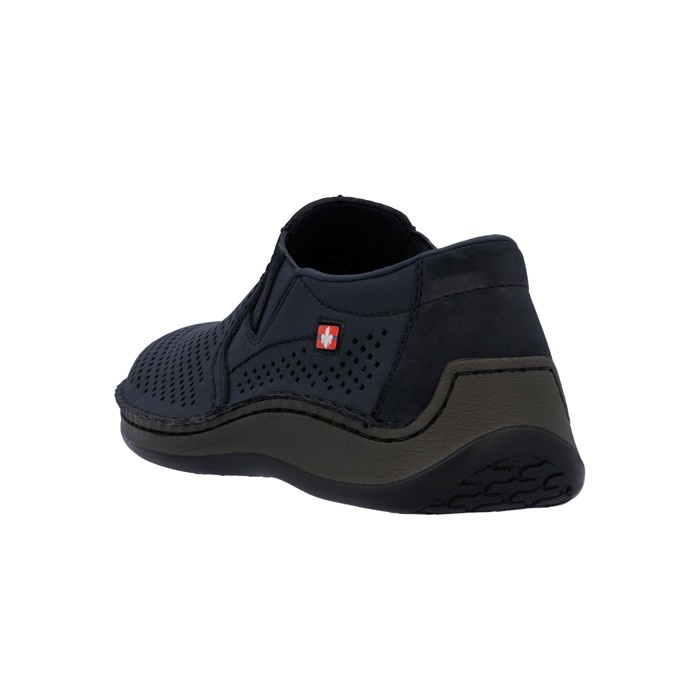 Pantofi barbati, Rieker, 05297-14-Albastru-Inchis, casual, piele