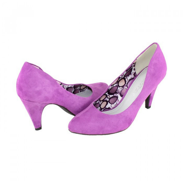 Pantofi dama, Marco Tozzi, 2-22428-24-Fuchsia, casual, textil, cu toc, fuchsia