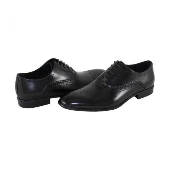 Pantofi barbati, Saccio, A199-52A-Negru, elegant, piele naturala, cu toc, negru