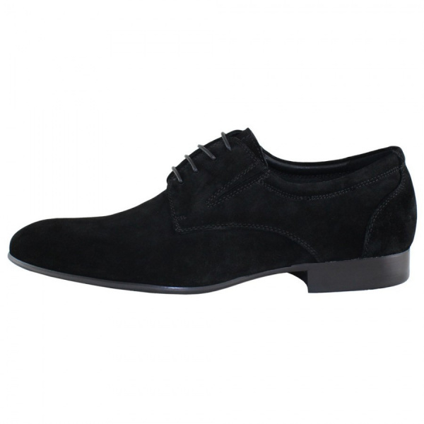 Pantofi barbati, Alberto Clarini, C211-501F-Negru, elegant, piele intoarsa, cu toc, negru