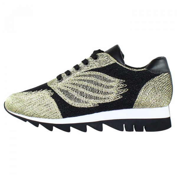 Pantofi dama, Gerry Weber, G32318-867-811-Auriu, casual, textil, cu talpa joasa, auriu