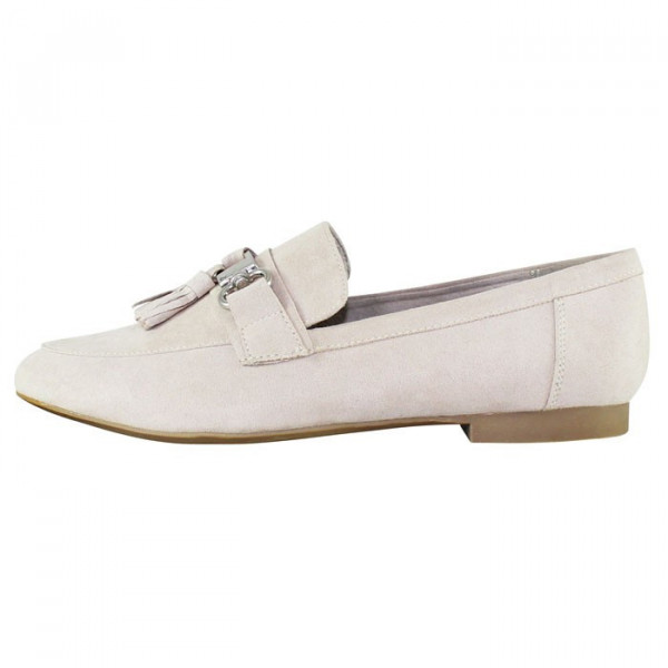 Pantofi dama Marco Tozzi 2-24200-30-404-Bej casual textil cu toc bej