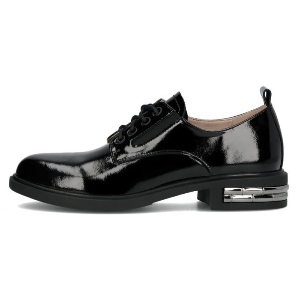 Pantofi dama, Filippo, DP6189-24-BK-L-Negru, elegant, piele naturala, cu toc, negru