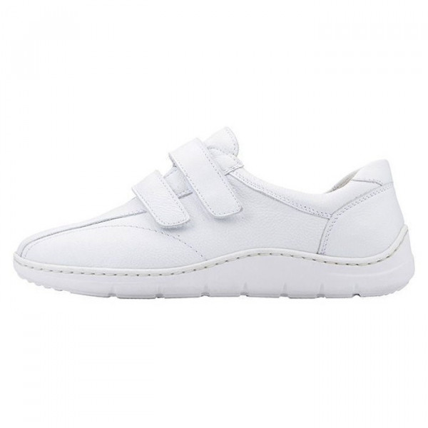 Pantofi dama Waldlaufer 399304-171-150-Hassi-Alb casual piele naturala cu talpa joasa alb