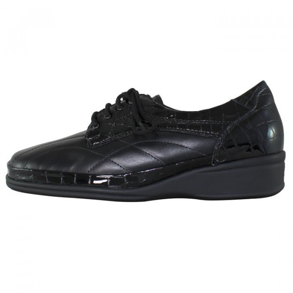 Pantofi dama, Waldlaufer, 860010-214-001-Moni-Negru, casual, piele naturala, cu talpa joasa, negru