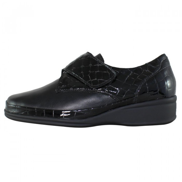 Pantofi dama, Waldlaufer, 860540-214-001-Moni-Negru, casual, piele naturala, cu talpa joasa, negru