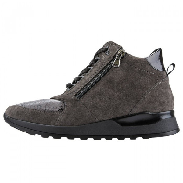 Ghete dama Waldlaufer 364H80-300-497-Hiroko-Gri casual piele naturala cu talpa joasa gri