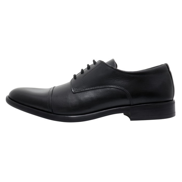 Pantofi barbati, Silesco, 121-T-S-Negru, elegant, piele naturala, cu toc, negru