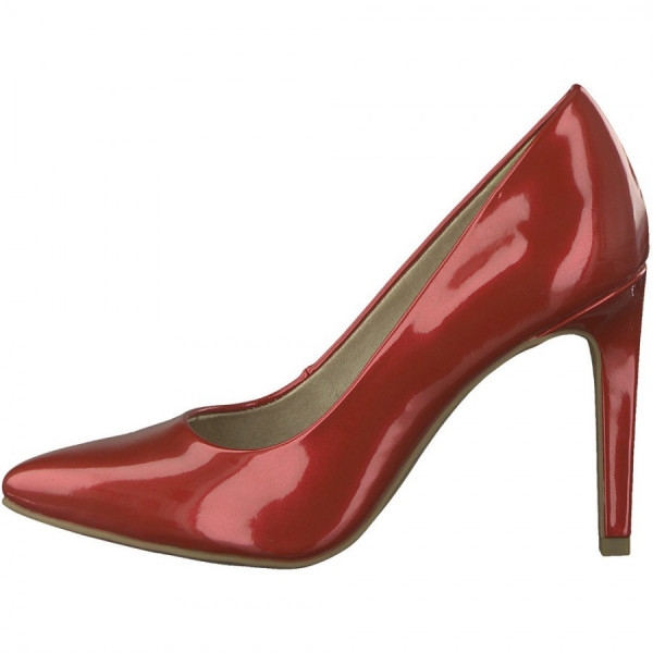Pantofi dama Marco Tozzi 2-22415-20-572-Rosu elegant piele ecologica cu toc rosu