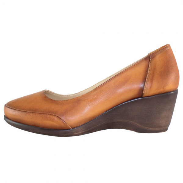 Pantofi dama, Dogati, 5055-V-Maro, casual, piele naturala, cu platforma, maro
