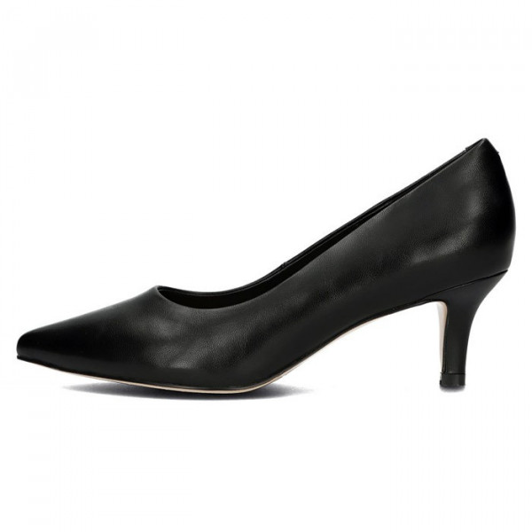 Pantofi dama Filippo DP4426-23-BK-Negru elegant piele naturala cu toc negru
