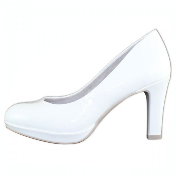 Pantofi dama Marco Tozzi 2-22421-22-123-Alb elegant piele ecologica cu toc alb