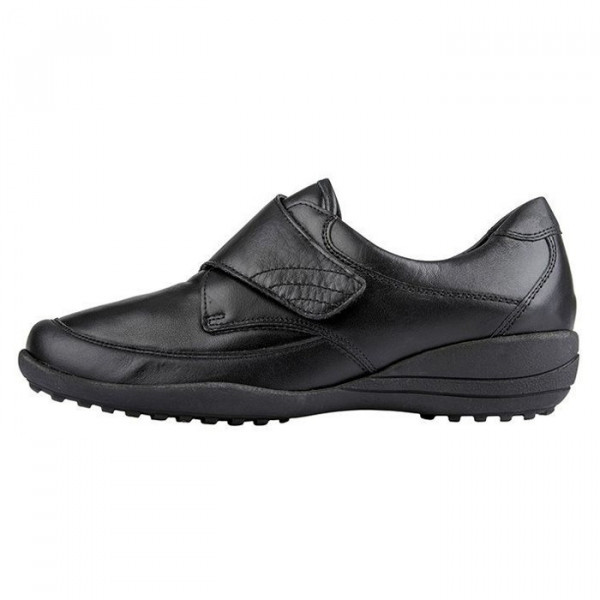 Pantofi dama Waldlaufer K01304-300-001-Katja-Negru casual piele naturala ortopedici cu talpa joasa negru