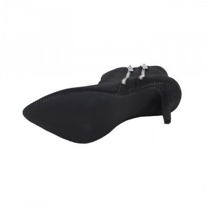 Botine dama Marco Tozzi 2-25330-25-006-Negru elegant textil cu toc negru