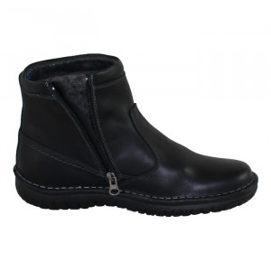 Cizme barbati Krisbut 6340-4-3-Negru casual piele naturala scurte cu talpa joasa negru