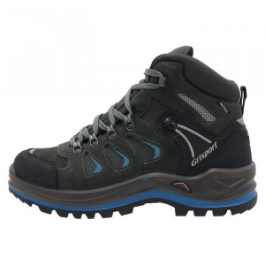 Ghete barbati, Grisport, 809952-13711S23G-Gri, sport, piele naturala, impermeabil, cu talpa groasa, gri
