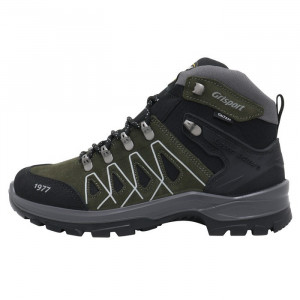 Ghete barbati, Grisport, 820637-14501S3G-Verde, sport, piele naturala, impermeabil, cu talpa groasa, verde