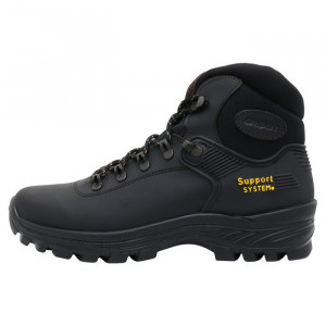 Ghete barbati, Grisport, 825873-10242D26G-Negru, sport, piele naturala, impermeabil, cu talpa groasa, negru