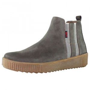 Ghete dama Remonte R7989-45-Gri casual piele naturala impermeabil cu talpa joasa gri