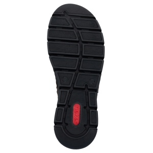 Ghete dama Rieker 55036-25-Maro casual piele naturala imblanite cu talpa joasa maro