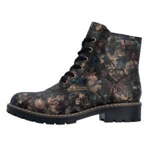 Ghete dama, Rieker, Y9103-90-Multicolor, casual, piele ecologica, impermeabile, imblanite, cu toc, multicolor