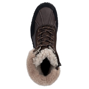 Ghete dama Rieker Z4203-25-Maro casual piele ecologica impermeabile imblanite cu talpa joasa maro