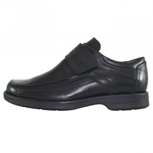 Pantofi barbati, Nicolis, 24049-Negru, casual, piele naturala, cu talpa joasa, negru