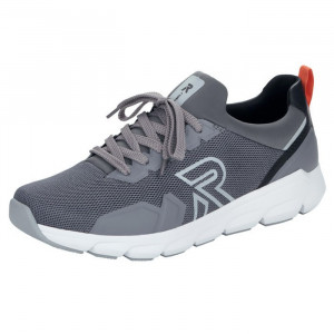 Pantofi barbati Rieker 07802-45-Gri sport textil cu talpa groasa gri