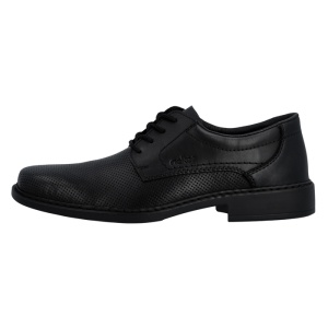 Pantofi barbati, Rieker, B0804-00-Negru, elegant, piele naturala, cu toc, negru