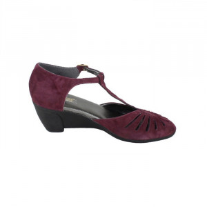 Pantofi dama Agressione TINA-V3-Mov casual piele intoarsa cu platforma mov