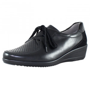 Pantofi dama Ara 12-30648-Negru casual piele naturala cu platforma negru