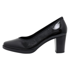 Pantofi dama, Karisma, X4X430022A-01-L-Negru, elegant, piele naturala, cu toc, negru