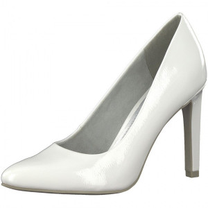 Pantofi dama Marco Tozzi 2-22415-20-123-Alb elegant piele ecologica cu toc alb