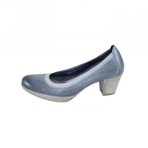 Pantofi dama Marco Tozzi 2-22420-26-812-Albastru casual piele naturala cu toc albastru