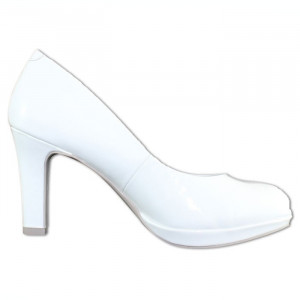 Pantofi dama Marco Tozzi 2-22421-22-123-Alb elegant piele ecologica cu toc alb