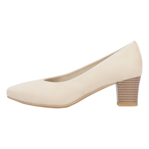 Pantofi dama, Rieker, 44650-60-Bej, casual, textil, cu toc, bej