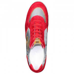Pantofi dama Semler 74-758-4-Rosu casual piele intoarsa cu talpa joasa rosu