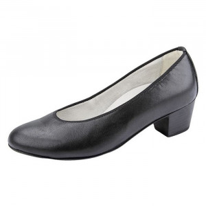 Pantofi dama Waldlaufer 358501-121-001-Hilaria-Negru casual piele naturala cu toc negru