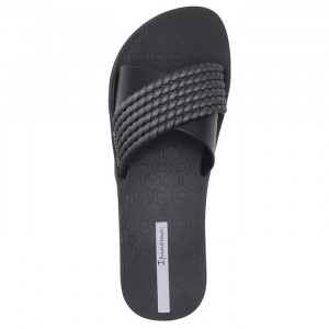 Papuci dama Ipanema 83244-20766-Negru de plaja sintetic cu talpa joasa negru