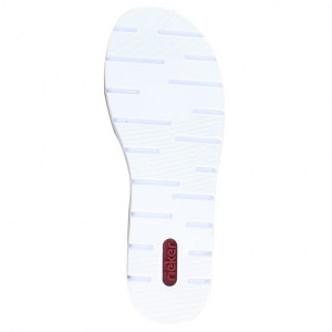 Papuci dama Rieker 610K7-22-Maro casual piele ecologica cu talpa joasa maro
