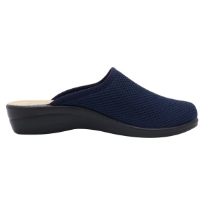 Saboti dama Fly Flot T4-368-FE-2001-Albastru de casa textil ortopedici cu talpa joasa albastru