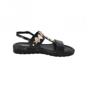 Sandale dama Agressione Vichi-V1-Negru casual piele naturala cu talpa joasa negru