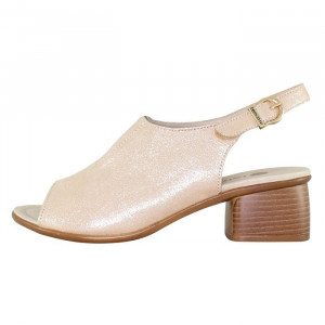 Sandale dama Remonte R8753-31-Bej casual piele naturala cu toc bej