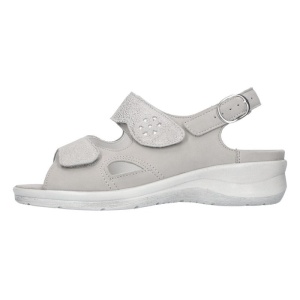 Sandale dama Waldlaufer 811004-324-070-Merle-Gri casual piele naturala cu talpa joasa gri