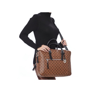 Geanta dama Rieker H1361-22-Maro crossbody de umar piele ecologica casual cu accesorii metalice maro