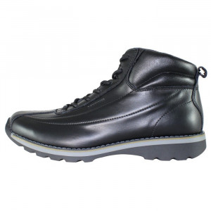 Ghete barbati, Bit Bontimes, 636-Welt-Negru, casual, piele naturala, cu talpa joasa, negru
