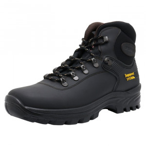 Ghete barbati Grisport 825873-10242D26G-Negru sport piele naturala impermeabil cu talpa groasa negru