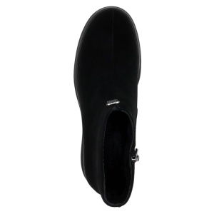 Ghete dama Karisma W1W150001A-01-I-Negru elegant piele intoarsa cu platforma negru