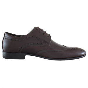 Pantofi barbati Alberto Clarini C213-302B-Maro elegant piele naturala cu toc maro